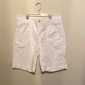 Dockers White Twill Walking Shorts Women’s 10